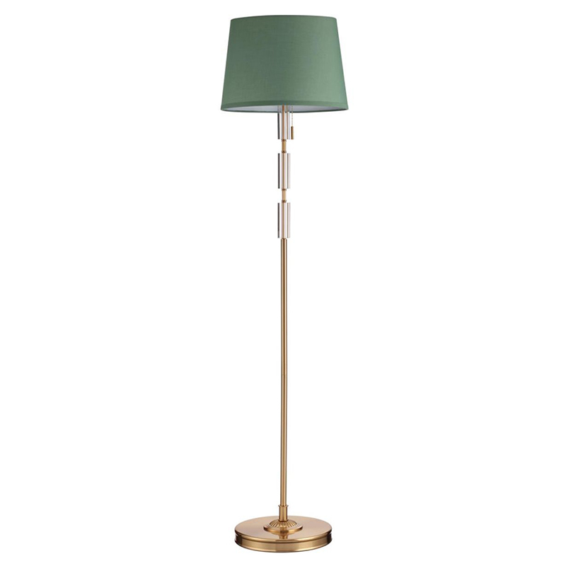 Торшер Ramona Green Floor lamp Бронза Зеленый Торшер Ramona Green Floor lamp Бронза Зеленый в Волгограде | Loft Concept