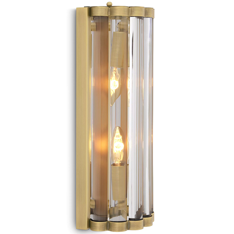 Бра Eichholtz Wall Lamp Amalfi S Brass Латунь Прозрачное Стекло Бра Eichholtz Wall Lamp Amalfi S Brass Латунь Прозрачное Стекло в Волгограде | Loft Concept