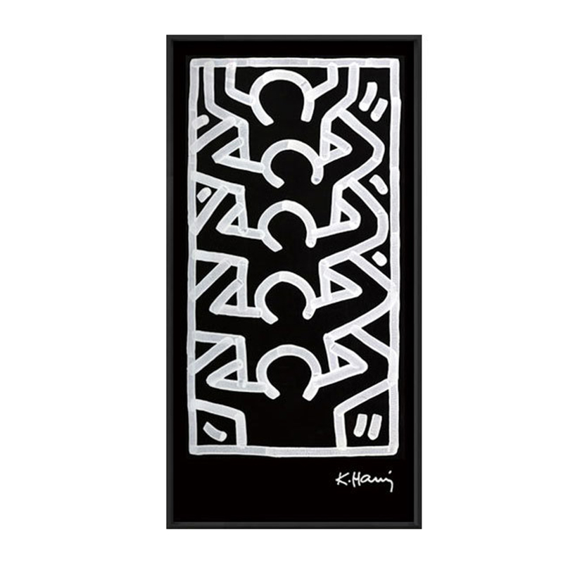 Постер Keith Haring 4 Черно-белый Постер Keith Haring 4 Черно-белый в Волгограде | Loft Concept