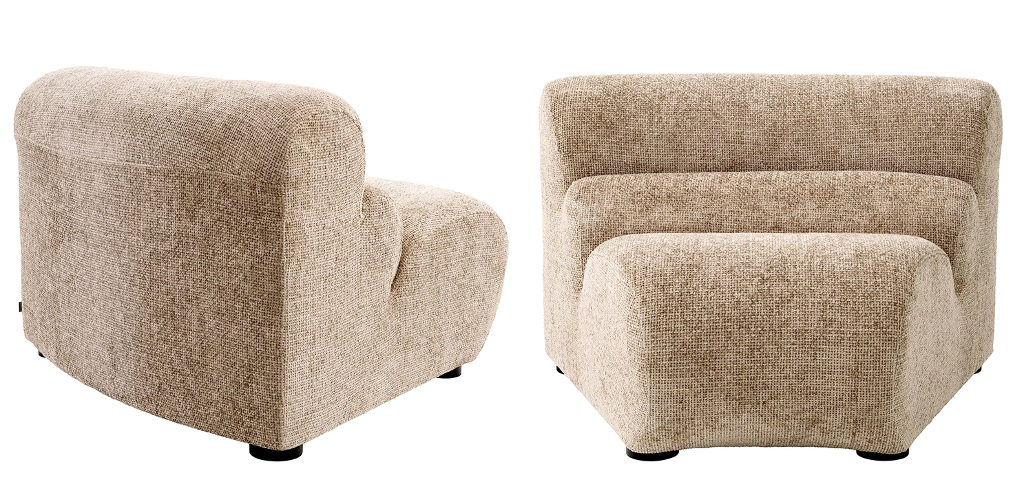 Модульный диван Eichholtz Sofa Lindau Inside Corner Sand - фото №1