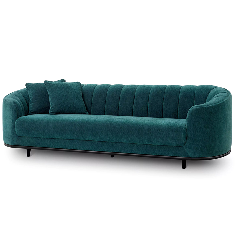 Диван Eichholtz Sofa Agostino Бирюзовый Черный Диван Eichholtz Sofa Agostino Бирюзовый Черный в Волгограде | Loft Concept