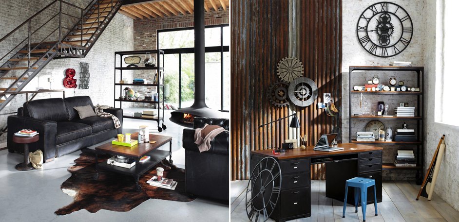 Стеллаж Industrial Bar Oak Stella Стеллаж Industrial Bar Oak Stella - Loft-Concept в Волгограде