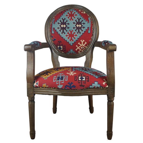 Кресло Gustavian Armchair Kelim Pattern Кресло Gustavian Armchair Kelim Pattern в Волгограде | Loft Concept