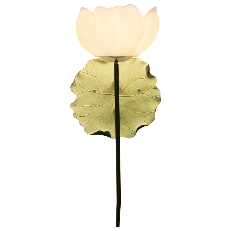 Бра White Lotus Flower Sconce Белый Зеленый шалфей Бра White Lotus Flower Sconce Белый Зеленый шалфей в Волгограде | Loft Concept