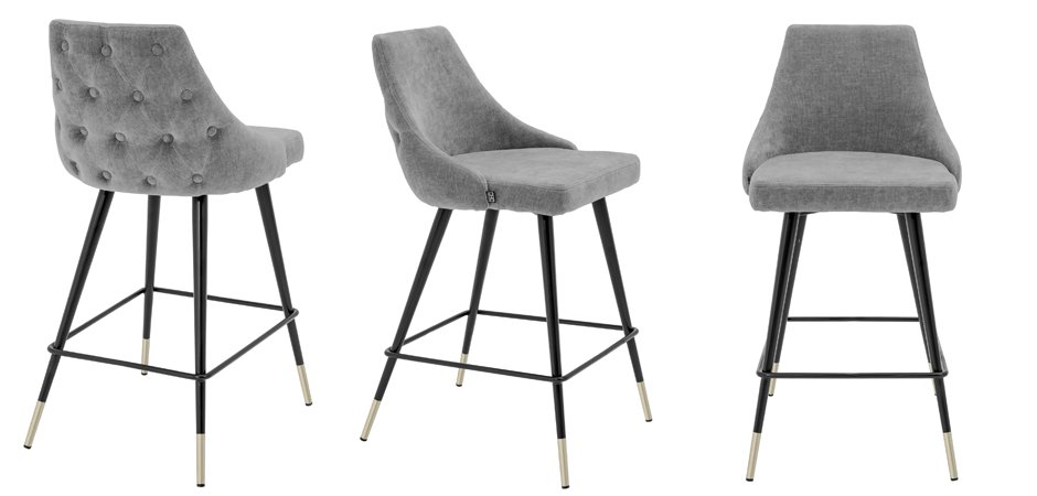 Полубарный стул Eichholtz Counter Stool Cedro Grey Полубарный стул Eichholtz Counter Stool Cedro Grey - Loft-Concept в Волгограде