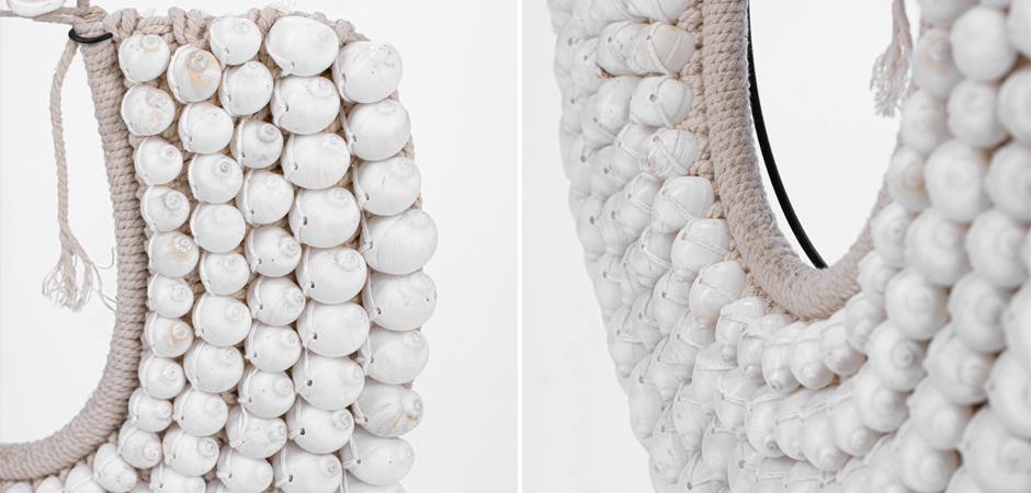 Ожерелье из ракушек на подставке Round Shell Necklace Ожерелье из ракушек на подставке Round Shell Necklace - Loft-Concept в Волгограде