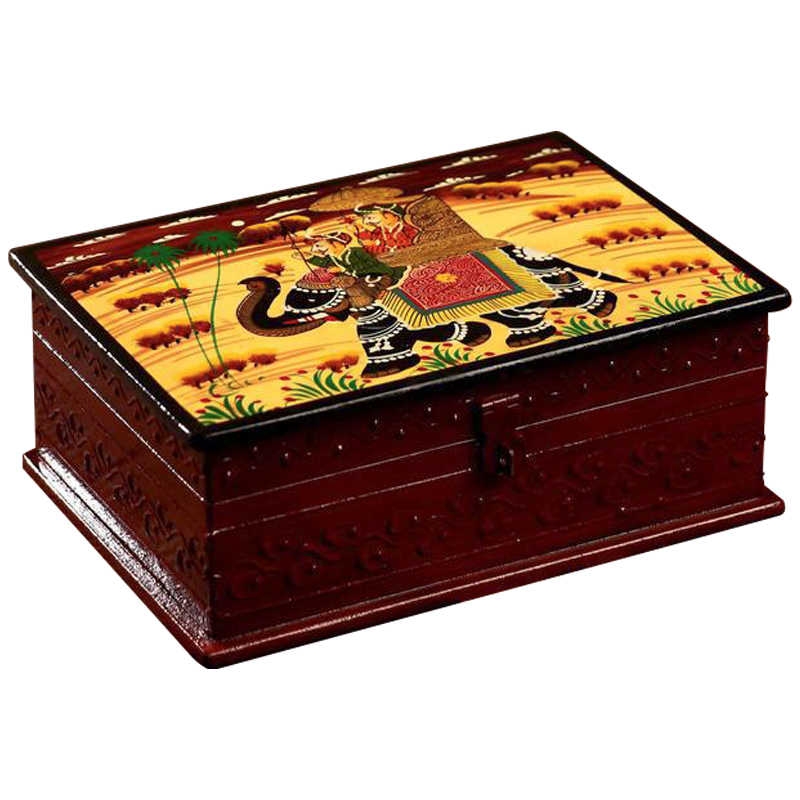Шкатулка Maharaja Rides Elephant Box Коричневый Мульти Шкатулка Maharaja Rides Elephant Box Коричневый Мульти в Волгограде | Loft Concept