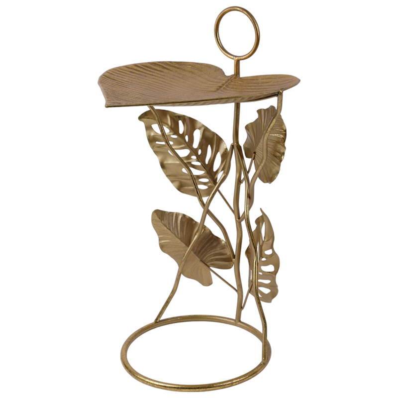 Приставной стол Monstera Leaves Side Table Золотой Приставной стол Monstera Leaves Side Table Золотой в Волгограде | Loft Concept