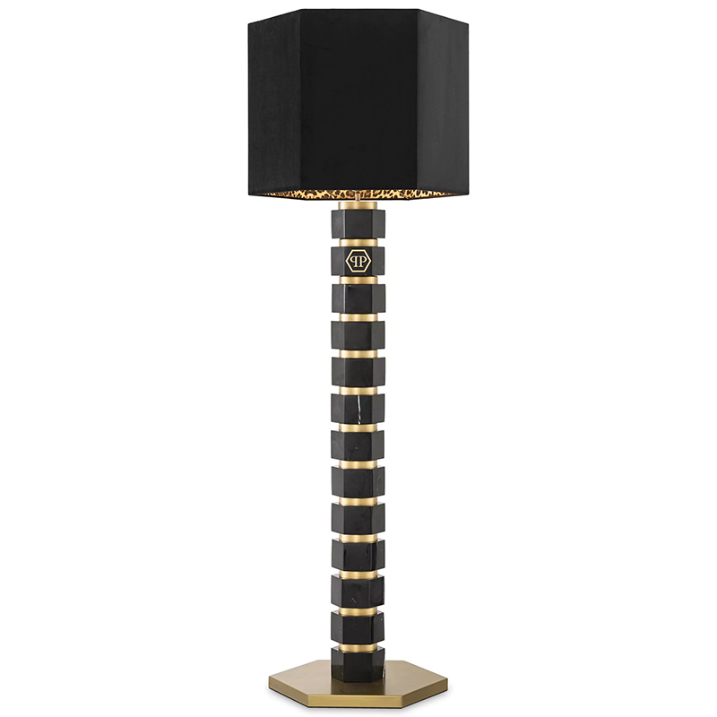 Торшер Philipp Plein Floor Lamp Hexagon Черный Золотой Коричневый Торшер Philipp Plein Floor Lamp Hexagon Черный Золотой Коричневый в Волгограде | Loft Concept