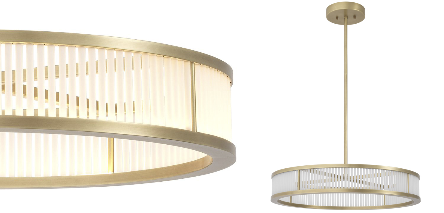 Люстра Eichholtz Chandelier Thibaud S Brass - фото