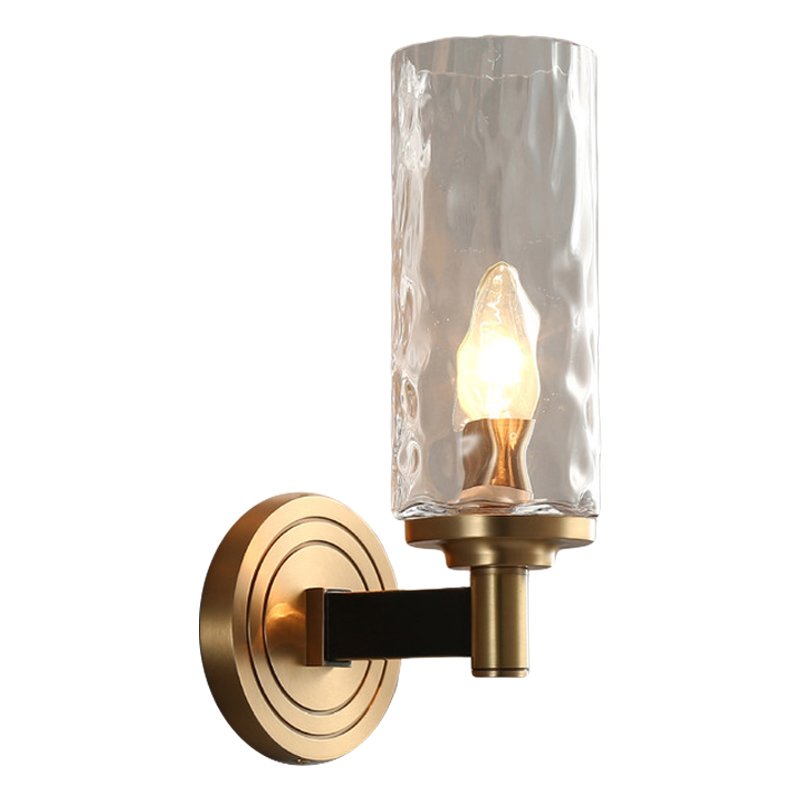 Бра LIAISON black and brass wall lamp Черный Латунь Прозрачное Стекло Бра LIAISON black and brass wall lamp Черный Латунь Прозрачное Стекло в Волгограде | Loft Concept