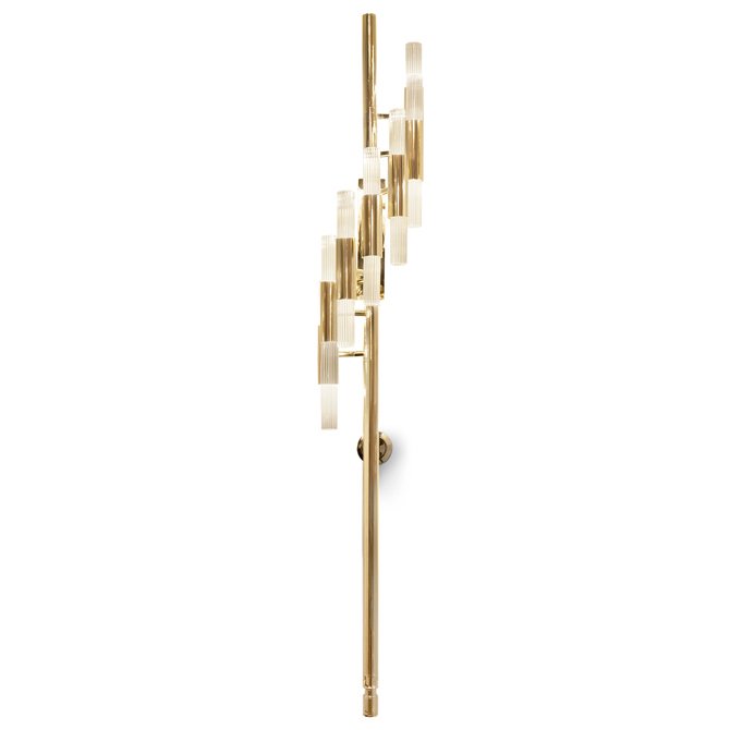 Бра WATERFALL TORCH WALL Золотой Прозрачный Бра WATERFALL TORCH WALL Золотой Прозрачный в Волгограде | Loft Concept