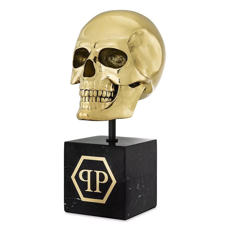 Статуэтка Philipp Plein Gold Skull L Черный Золотой Статуэтка Philipp Plein Gold Skull L Черный Золотой в Волгограде | Loft Concept