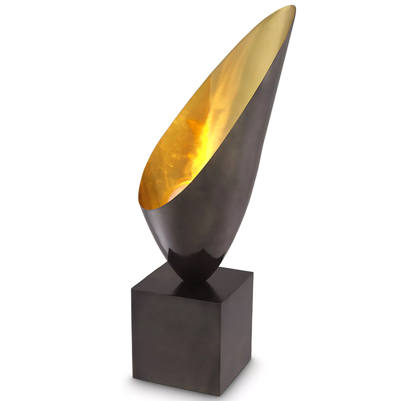 Настольная лампа Eichholtz Table Lamp Grotto Черный Золотой Настольная лампа Eichholtz Table Lamp Grotto Черный Золотой в Волгограде | Loft Concept
