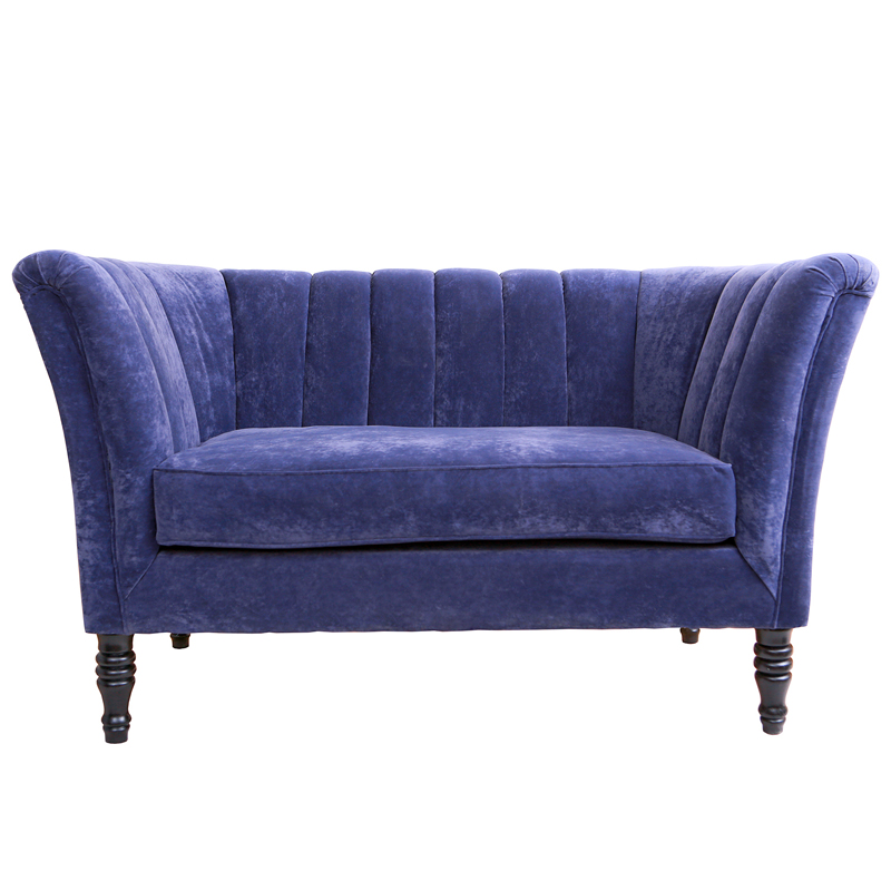 Диван Joffroi Sofa velour blue Синий Диван Joffroi Sofa velour blue Синий в Волгограде | Loft Concept