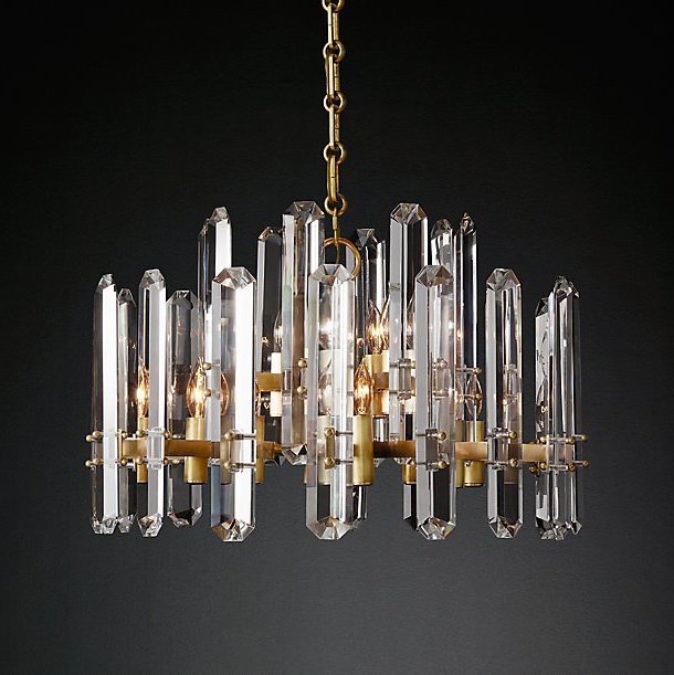 Люстра Restoration Hardware BONNINGTON Chandelier Латунь Прозрачное Стекло Люстра Restoration Hardware BONNINGTON Chandelier Латунь Прозрачное Стекло в Волгограде | Loft Concept