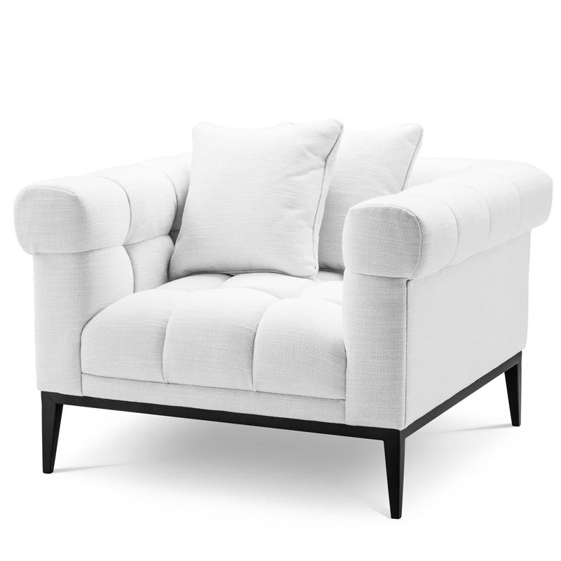 Кресло Eichholtz Chair Aurelio white Белый Черный Кресло Eichholtz Chair Aurelio white Белый Черный в Волгограде | Loft Concept