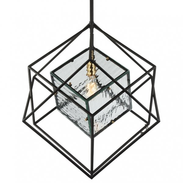 Люстра Glass Cub Pendant 61 Черный Люстра Glass Cub Pendant 61 Черный в Волгограде | Loft Concept