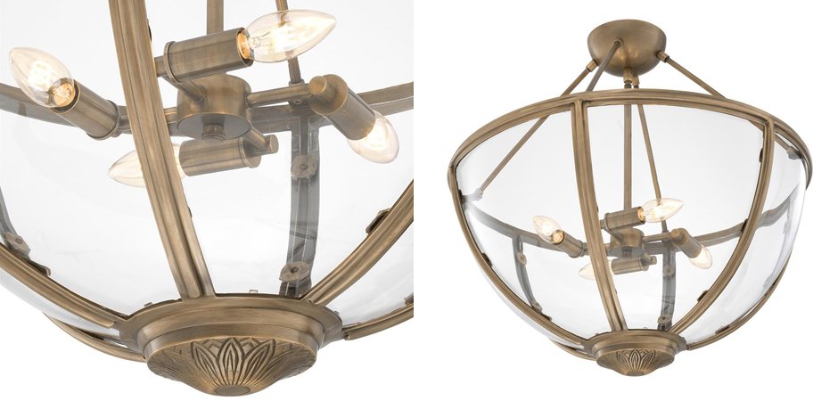 Потолочный светильник Eichholtz Ceiling Lamp Deveraux Antique brass - Loft-Concept в Волгограде