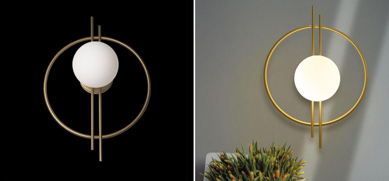 Бра Balance Beads Libra Gold 40 см - фото