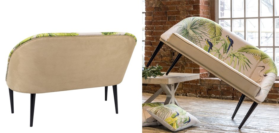 Диван Sofa Jungle Andaman fond bleu Диван Sofa Jungle Andaman fond bleu - Loft-Concept в Волгограде