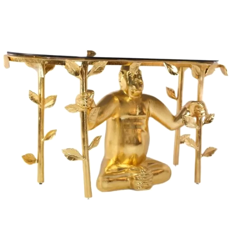 Консоль Gorilla console Francois Xavier Lalanne Золотой Прозрачный Черный Консоль Gorilla console Francois Xavier Lalanne Золотой Прозрачный Черный в Волгограде | Loft Concept