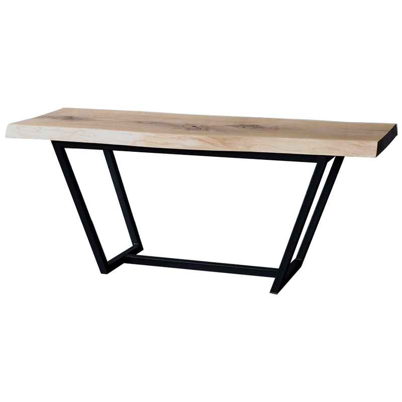 Кофейный стол Pike Industrial Metal Rust Coffee Table Черный Светлый дуб Кофейный стол Pike Industrial Metal Rust Coffee Table Черный Светлый дуб в Волгограде | Loft Concept