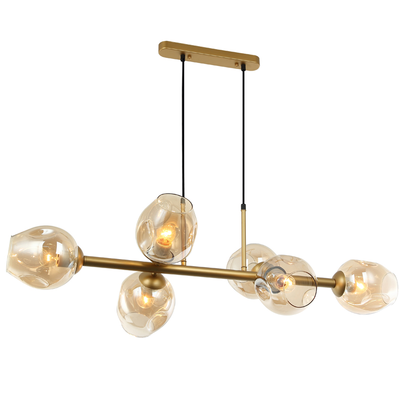 Люстра Branching Bubble Chandelier Line Gold Золотой Янтарь (Amber) Люстра Branching Bubble Chandelier Line Gold Золотой Янтарь (Amber) в Волгограде | Loft Concept