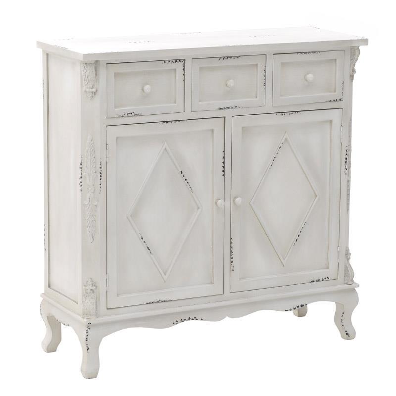 Комод в стиле прованс белый Peder Provence Chest of Drawers Белый винтажная патина   в Волгограде | Loft Concept 