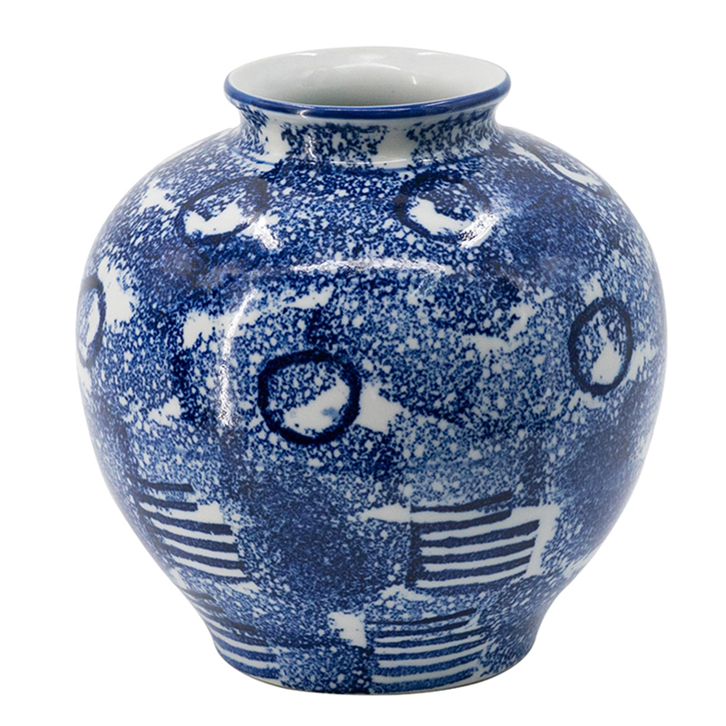 Ваза Abstraction Vase Синий Белый Ваза Abstraction Vase Синий Белый в Волгограде | Loft Concept