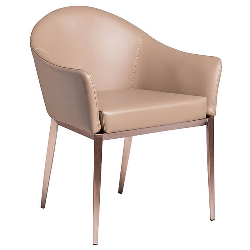 Стул Value Chair eco-leather Бежевый Медь Стул Value Chair eco-leather Бежевый Медь в Волгограде | Loft Concept