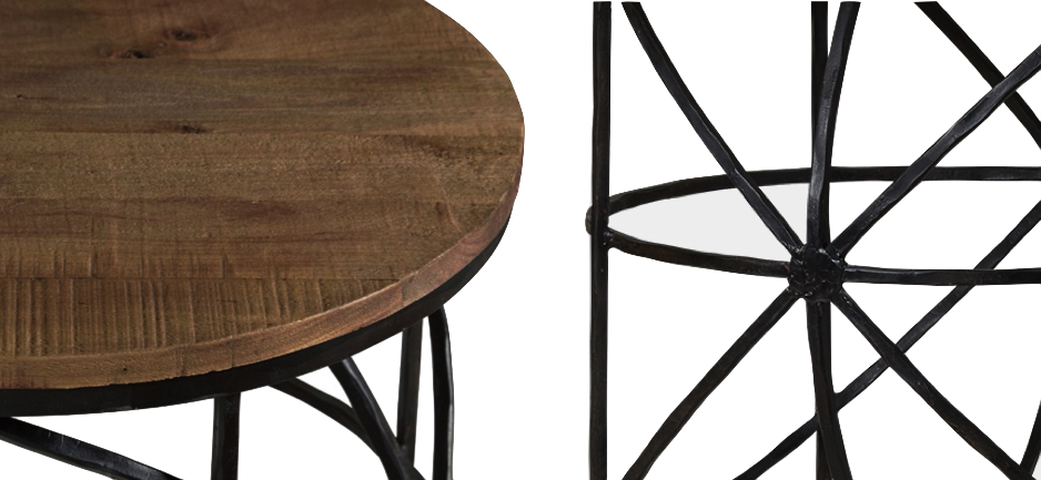 Журнальный стол Industrial Rust Round Sphero Table Журнальный стол Industrial Rust Round Sphero Table - Loft-Concept в Волгограде