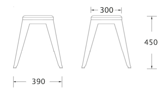 Кухонный стул Tolix Wood Seat Stool Кухонный стул Tolix Wood Seat Stool в Волгограде