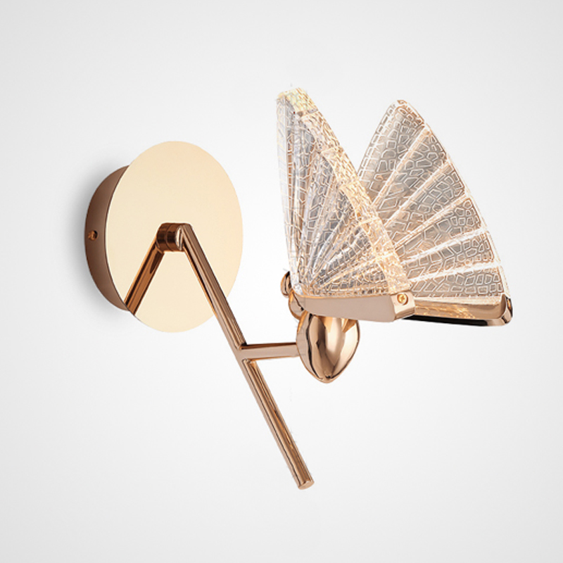 Бра Butterfly Long Wall Lamp A Глянцевое золото Прозрачный Бра Butterfly Long Wall Lamp A Глянцевое золото Прозрачный в Волгограде | Loft Concept