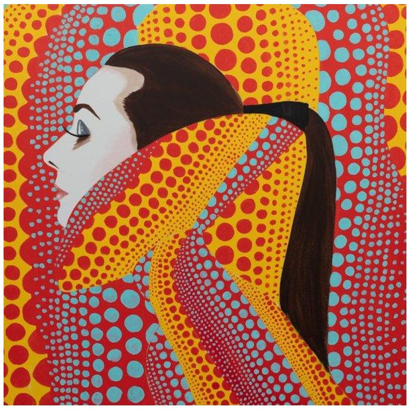 Картина She Dreamed of Kusama in Red and Yellow Мульти Картина She Dreamed of Kusama in Red and Yellow Мульти в Волгограде | Loft Concept