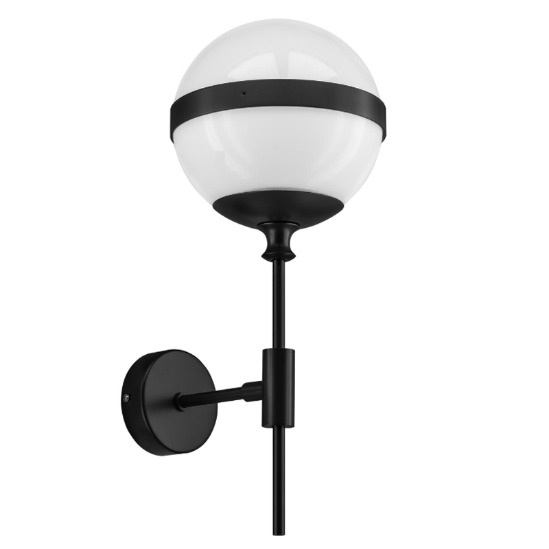 Бра Peggy Wall Lamp Белый Черный матовый Бра Peggy Wall Lamp Белый Черный матовый в Волгограде | Loft Concept