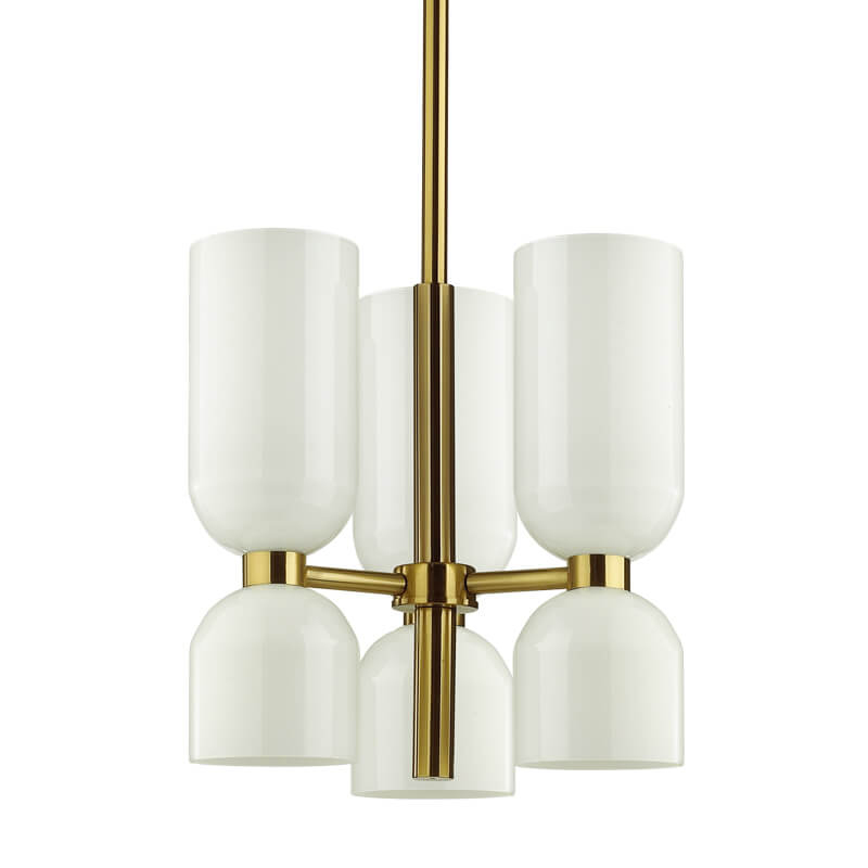 Люстра Lightmaker Studio Edie Chandelier 3 Белый Бронза Люстра Lightmaker Studio Edie Chandelier 3 Белый Бронза в Волгограде | Loft Concept