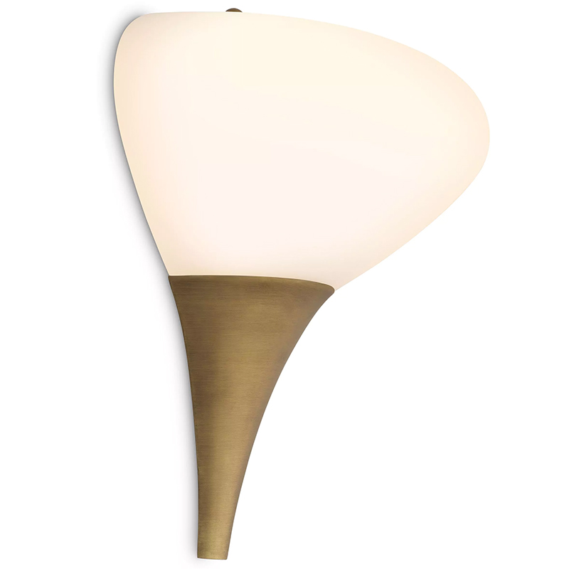 Бра Eichholtz Wall Lamp Duco Латунь Белый Бра Eichholtz Wall Lamp Duco Латунь Белый в Волгограде | Loft Concept