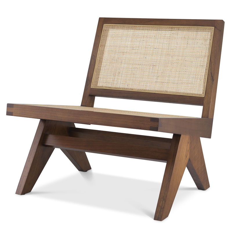 Кресло Eichholtz Chair Romee brown Коричневый Бежевый Кресло Eichholtz Chair Romee brown Коричневый Бежевый в Волгограде | Loft Concept