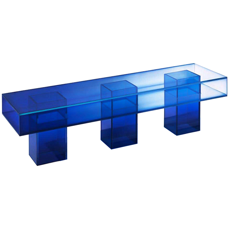 Синяя Банкетка из акрила Null Bench Hot Blue дизайн Studio Buzao Синий Сапфирово-синий Прозрачный Синяя Банкетка из акрила Null Bench Hot Blue дизайн Studio Buzao Синий Сапфирово-синий Прозрачный в Волгограде | Loft Concept