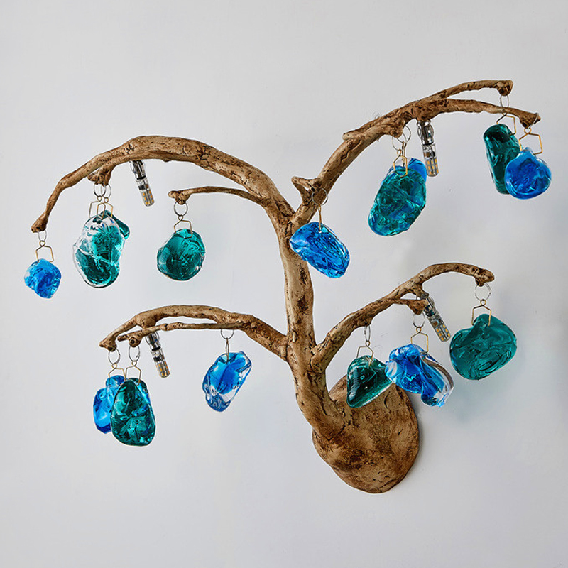 Бра Precious Tree Wall Lamp Винтажное Темное Золото Бирюзовый Синий Бра Precious Tree Wall Lamp Винтажное Темное Золото Бирюзовый Синий в Волгограде | Loft Concept