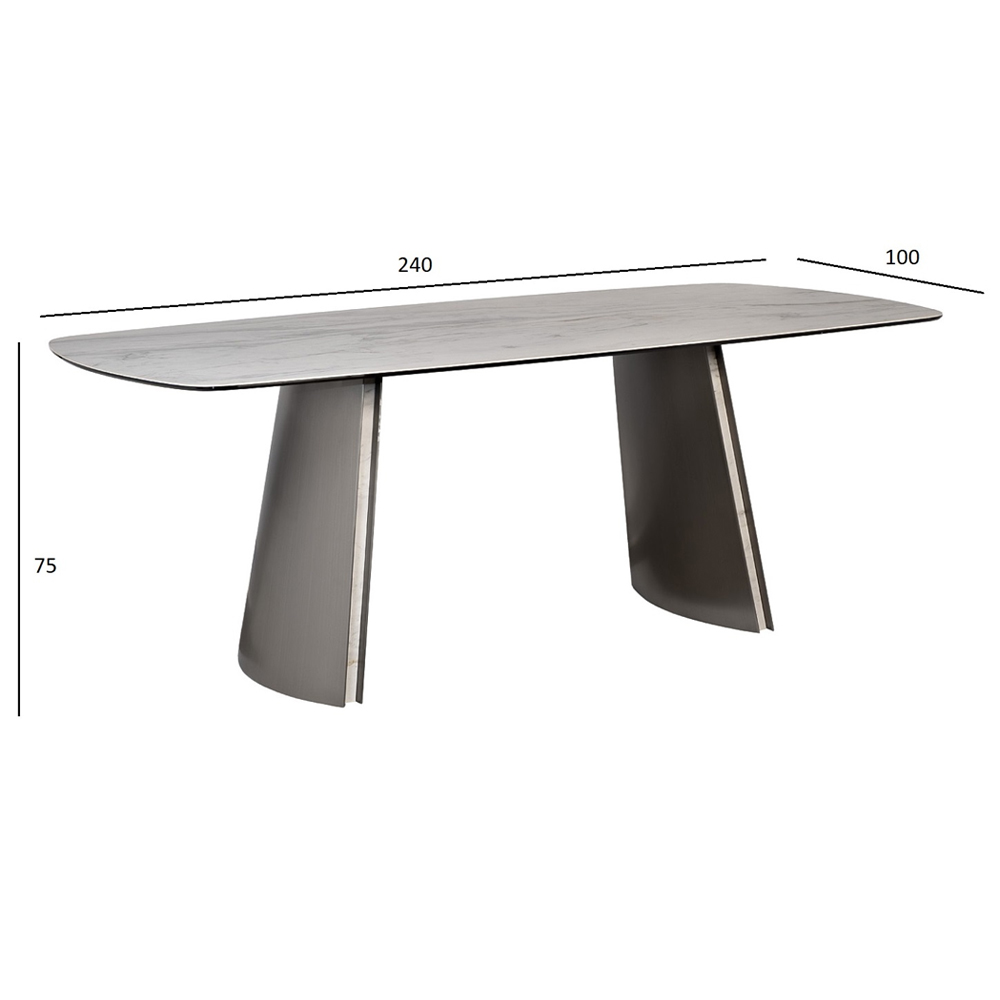 Стол обеденный прямоугольный керамический Ceramic Dining Table в Волгограде