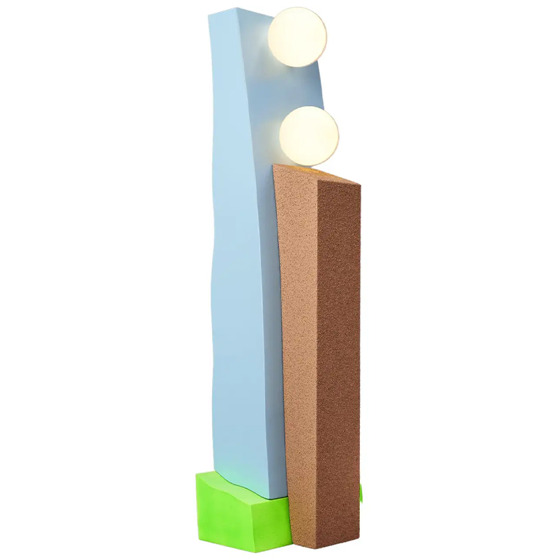 Торшер Masquespacio Double Lamp Мульти Голубой Коричневый Зеленый Торшер Masquespacio Double Lamp Мульти Голубой Коричневый Зеленый в Волгограде | Loft Concept