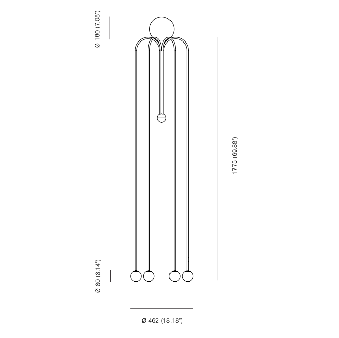 Торшер Michael Anastassiades Fontana Amorosa Bellagio Торшер Michael Anastassiades Fontana Amorosa Bellagio в Волгограде