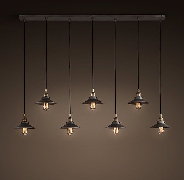Люстра Loft Cone Pendant Line 7 Черный Люстра Loft Cone Pendant Line 7 Черный в Волгограде | Loft Concept