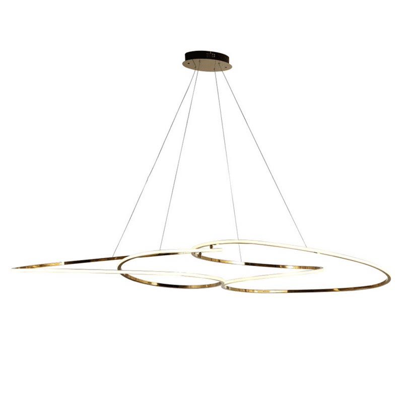 Люстра Adenor Ring Horizontal Gold Chandelier Золотой Люстра Adenor Ring Horizontal Gold Chandelier Золотой в Волгограде | Loft Concept