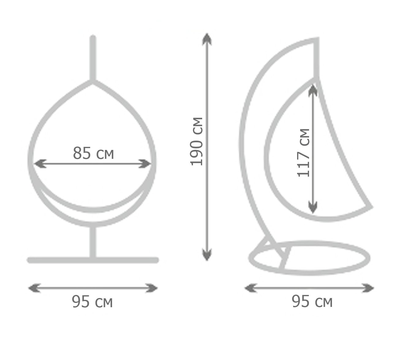 Кресло Swing chair outdoor White Egg Кресло Swing chair outdoor White Egg в Волгограде