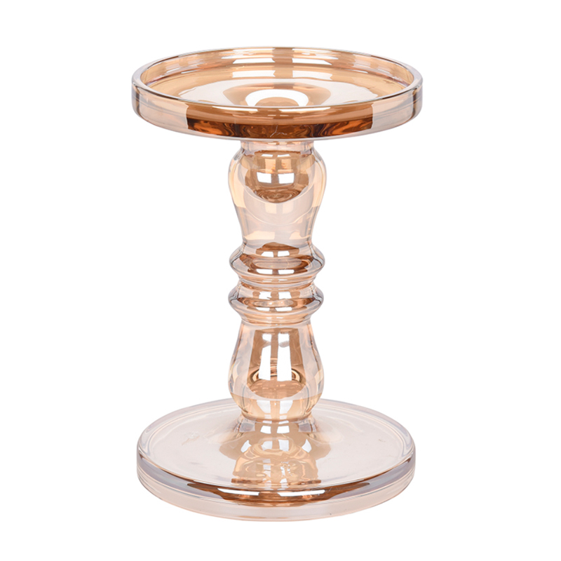 Подсвечник Glass Аmber 18 см Янтарь (Amber) Подсвечник Glass Аmber 18 см Янтарь (Amber) в Волгограде | Loft Concept