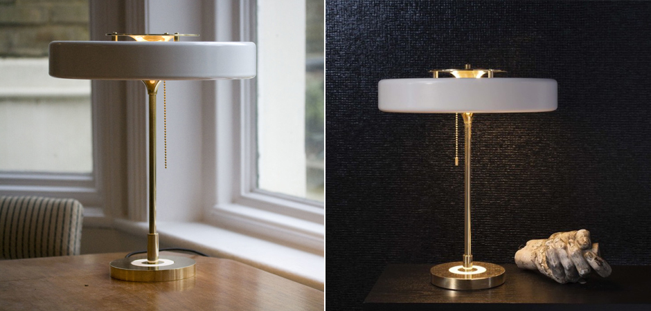 Настольная Bert Frank Revolve Table Lamp White Настольная Bert Frank Revolve Table Lamp White - Loft-Concept в Волгограде