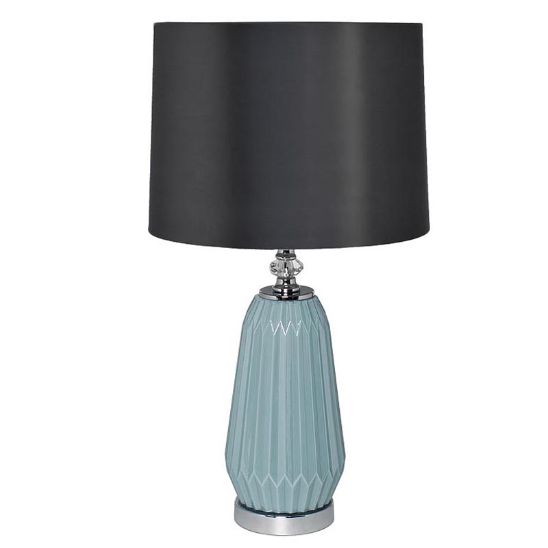 Настольная лампа Christer Table Lamp blue glass Голубой Серый Настольная лампа Christer Table Lamp blue glass Голубой Серый в Волгограде | Loft Concept